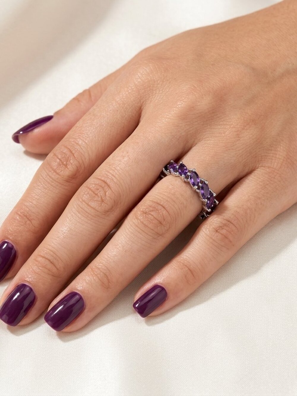 NWT Bomb Party “Remember the Lover” Ring RBP7164 | Amethyst CZ | Rhodium Plated
